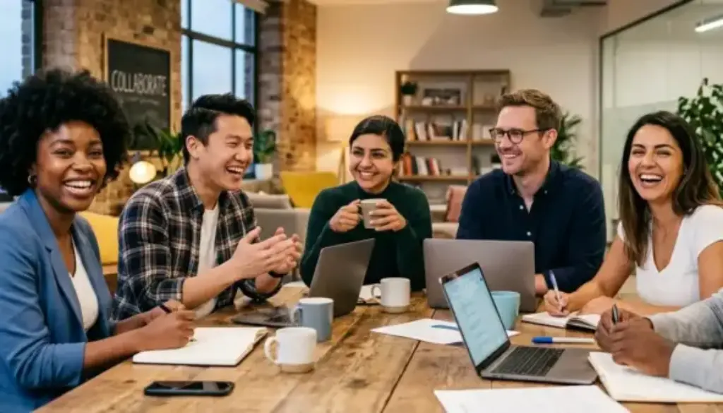 people in a meeting
